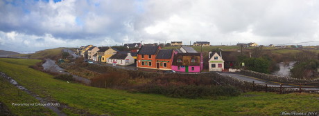 Panoramica sui tipici Cottage pittoreschi di Doolin